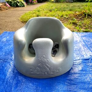 Bumbo Infant Floor Seat Baby Sit Up Chair with Adjustable Safety Harness, Taupe